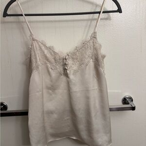 Abercrombie silky Cream Lace Camisole